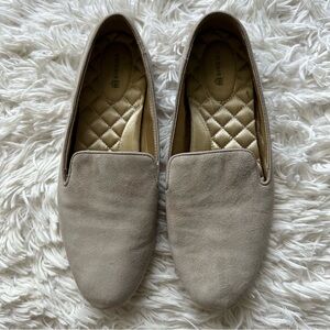 Birdies Suede Flats Latte Comfort Minimalist Size 9.5 The Starling Flats